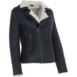 Ashwood Faux Fur Biker Style Jacket Black: Jan