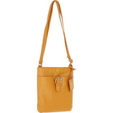 Ashwood Leather Smart Tab Cross Body Bag Mustard: 63621/Tab