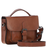 Ashwood Leather Mini Crossbody Satchel Bag Tan: P-61