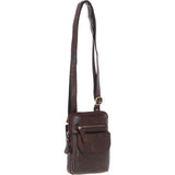 Elegant Ashwood Leather Crossbody Bag Brandy: G-11