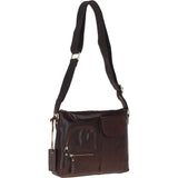 Exquisite Ashwood Leather Cross Body Bag for Women Brandy: G-17