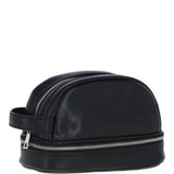 Ashwood Leather Men's Zip Washbag Black: PL-41