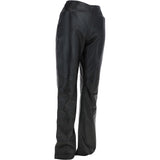 Women's Leather Hipster Trousers Black: DP 251