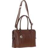 Ashwood 3 Section Large Leather Handbag Tan: X-39