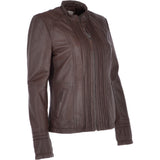Leather Jacket Mid Brown/nap: AWL-710