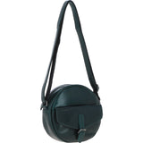 Ashwood Leather Round Crossbody Bag Green: P-66