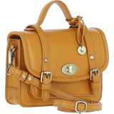 Stylish Ashwood Leather Small Satchel Bag Mustard: Y-61