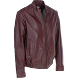 Ashwood Men's Genuine Leather Bomber Jacket Oxblood: AW-2255