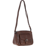Ashwood Leather Elegant Women's Buckle Shoulder Bag Chestnut: S-32