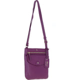 Ashwood Leather Crossbody Bag Raspberry: CB-5