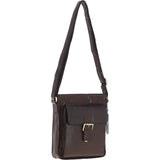 Ashwood Classic Leather Side Bag Brandy: Q-41