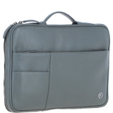 Leather Organizer with Laptop Compartment Grey: 64546