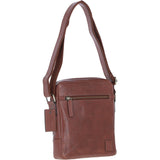 Mens Leather Messenger Bag Chestnut: Logan
