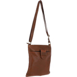 Ladies Michigan Pocket Crossbody Bag Cognac : M-67