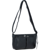 Ashwood Leather Crossbody Bag Black: Iverness