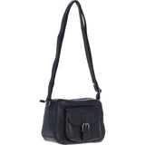 Ashwood Leather Elegant Women's Buckle Shoulder Bag Black: S-32