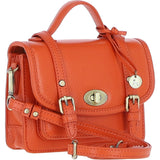 Stylish Ashwood Leather Small Satchel Bag Orange: Y-61