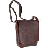 Medium Leather Vintage Messenger Bag Tan :  Adam