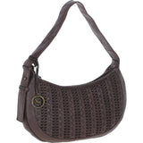 Stylish Ashwood Leather Curved Shoulder Bag Brown: GV-64288
