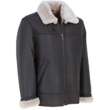 Sheepskin Flying Jacket Brown: KE 007E