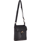 Vintage Small Leather Travel Shoulder Bag Black – G24