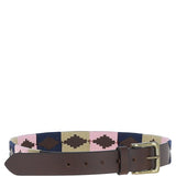 Ashwood Leather Multicolored Handmade Belt Beige: POF-17