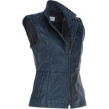 Leather Gilet Navy: FO-GILLET 2
