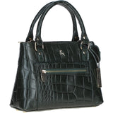 Croc Finish Leather Tote Bag Green/croc: 19-157