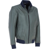 Ashwood Leather Men’s Modern Bomber Jacket Green: 162176