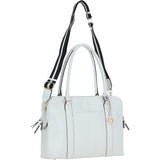 Ashwood 3 Section Large Leather Handbag White: X-39