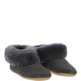Sheepskin Slippers Grey: LADIES BOOTYS