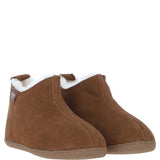 Fenland Classic Suede Sheepskin Bootie Slippers Chestnut: DARWIN