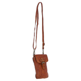 Ashwood Leather Crossbody Smart Phone Bag Tan: D-99