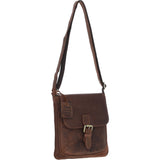 Classic Leather Crossbody Bag Mud/brown: ELA 698