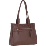 Sleek & Spacious Shoulder Bag Cognac: London