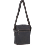 Real Leather Messenger Bag Brown: LISBON