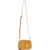 Ashwood Leather Compact Crossbody Bag with Adjustable Strap Mustard: Y-53