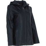 Ashwood Leather Hooded Jacket Black: J-1948
