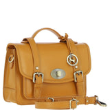 Stylish Ashwood Leather Large Satchel Bag Mustard: Y-63