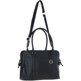 Ashwood 3 Section Large Leather Handbag Black: X-39