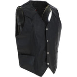 All Leather Waistcoat Black :  G-W/C 201