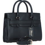 Ashwood Leather Handbag with Detachable Crossbody Strap Black: 64747