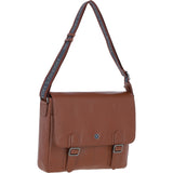 Brampton Leather Men's Emissary Messenger Bag Tan: 64403