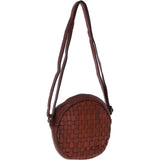Ashwood Leather Round Crossbody Bag Rust/wash: GR-6117S