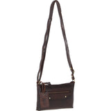 Ashwood Genuine Leather Crossbody Bag Brandy: G-15