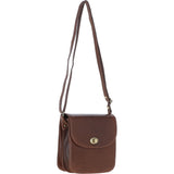 Ashwood Medium Leather Crossbody Bag Brown: V-81