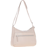 Leather Shoulder Bag with Zip & Magnetic Pocket Mushroom: Meath