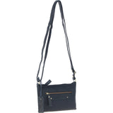 Ashwood Genuine Leather Crossbody Bag Navy: G-15