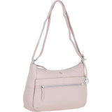 Leather Shoulder Bag with Zip & Magnetic Pocket Blush: Meath