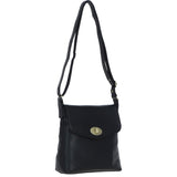 Ashwood Leather Crossbody Bag Black: M-84